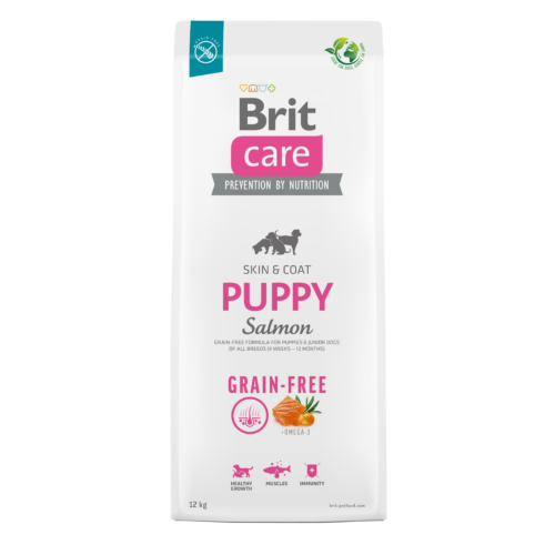 BRIT Care Kutyatáp - Grain Free Puppy Skin & Coat Salmon Potato  1kg