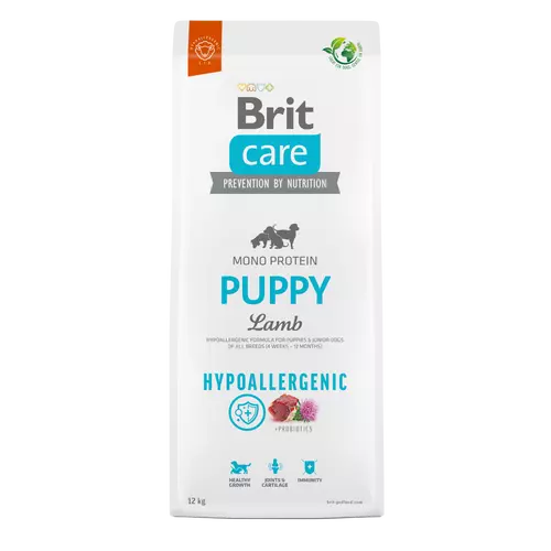 BRIT Care Kutyatáp - Hypoallergenic Puppy Lamb & Rice  1kg