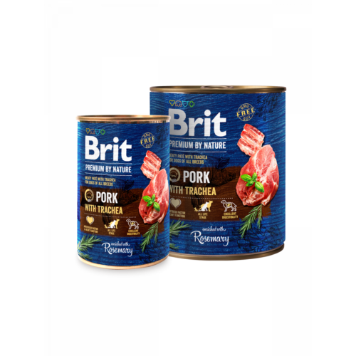 BRIT Paté & Meat Kutya Konzerv - Adult Pork With Trachea 800g