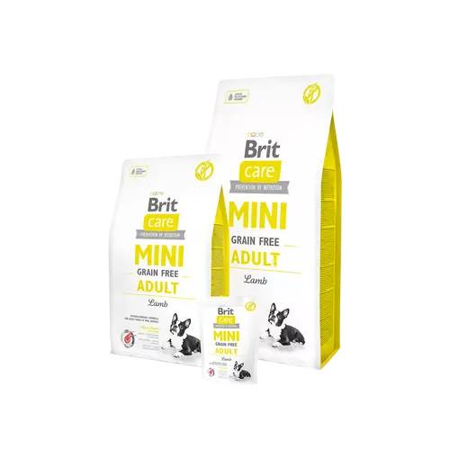 BRIT Care Kutyatáp - Grain Free Mini Adult Lamb  400g