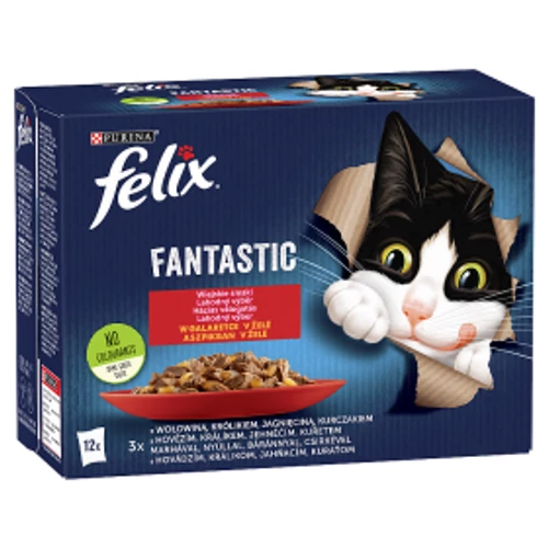 FELIX Macska Alutasak - Sensations Házias válogatás Szószban 85g x12