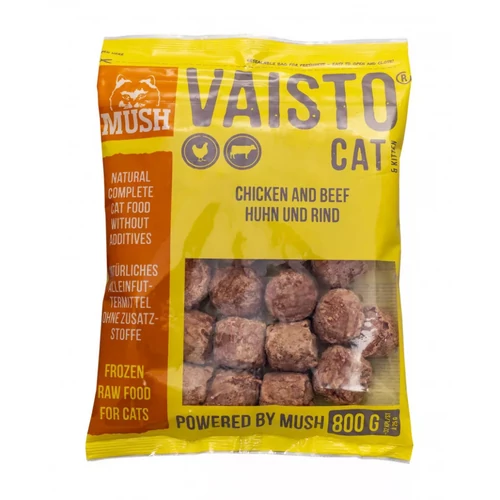 MUSH Fagyasztott Menü Macskának - Vaisto Barf Cat Csirke-Marha  800g