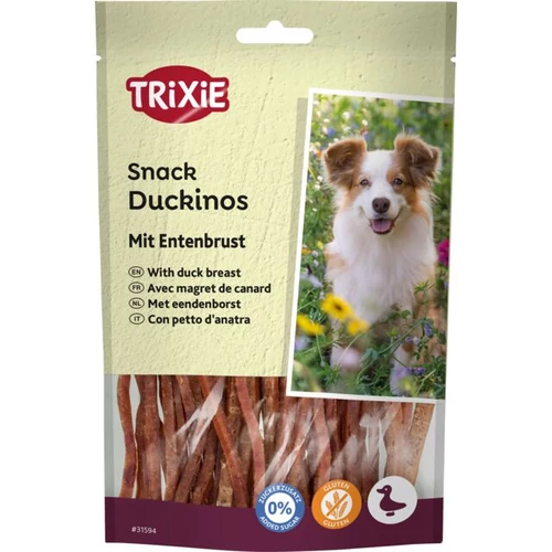 TRIXIE Kutya Jutalomfalat - Premio Duckinos Kacsamell csíkok 80g 